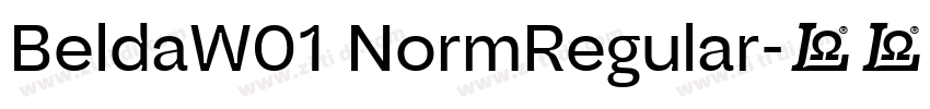BeldaW01 NormRegular字体转换